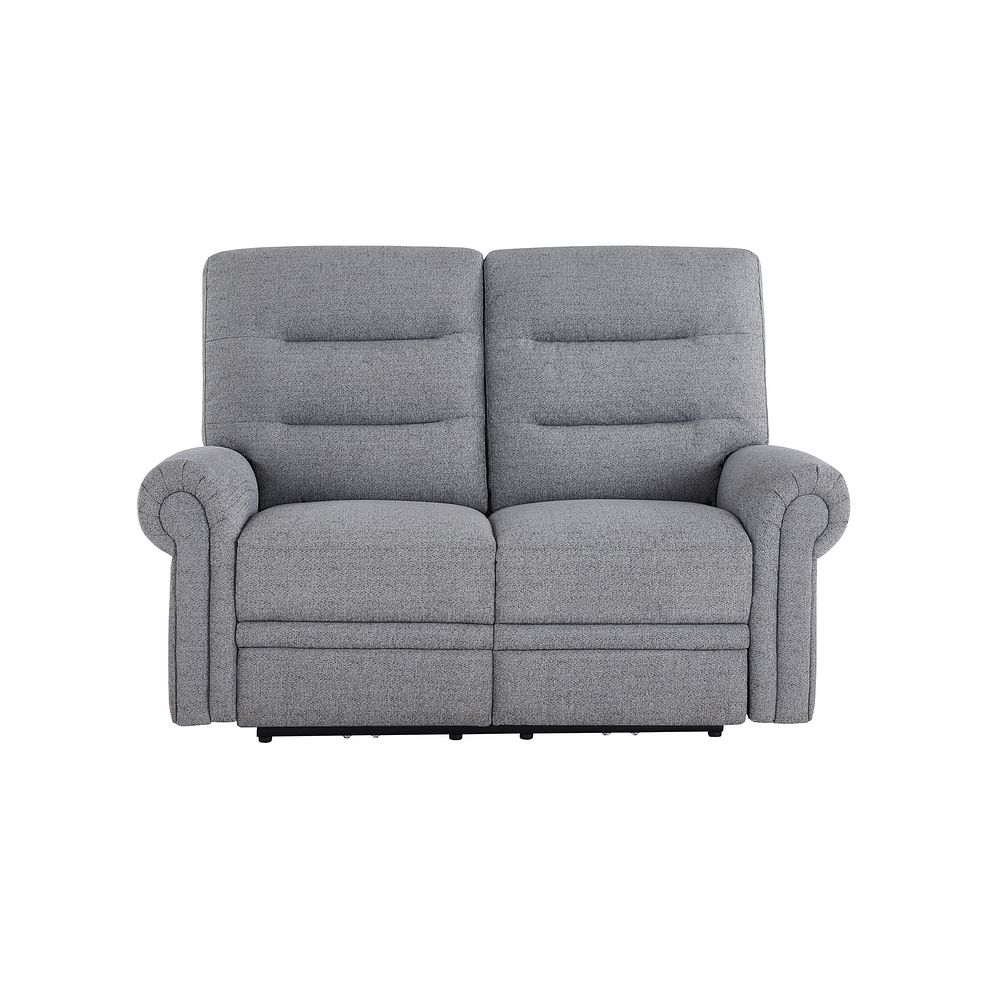 Eastbourne Recliner 2 Seater with USB in Santos Steel Fabric Thumbnail 2