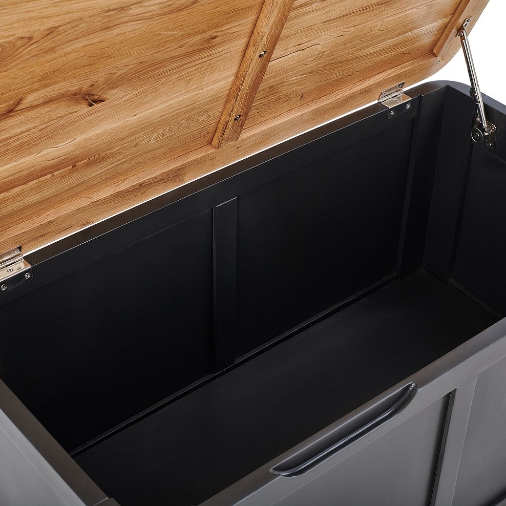 Dark Grey Blanket Box Grove Oak Furnitureland