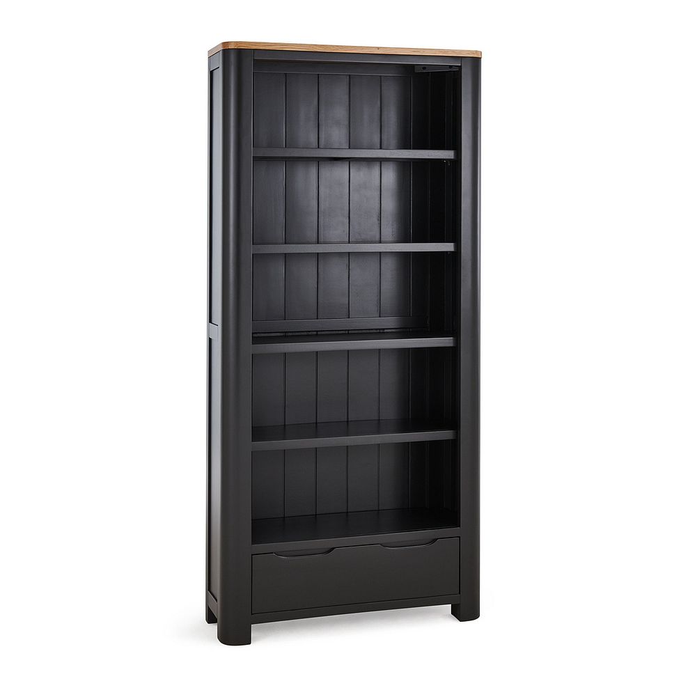 Grove Dark Grey Tall Bookcase - Solid Hardwood Thumbnail 2