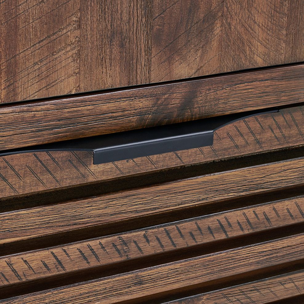 Detroit Solid Hardwood and Metal Double Wardrobe 7