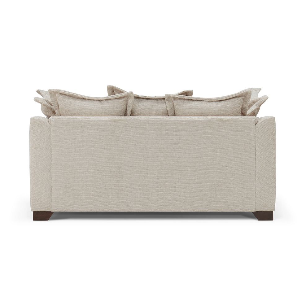 Dewsbury 2 Seater Pillow Back Sofa in Milo Cream Fabric with Natural Scatter Cushions 7