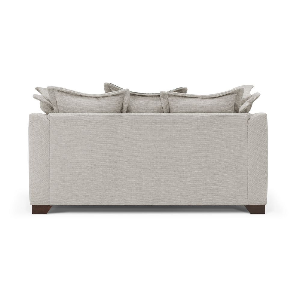 Dewsbury 2 Seater Pillow Back Sofa in Milo Ivory Fabric with Mink Scatter Cushions 5