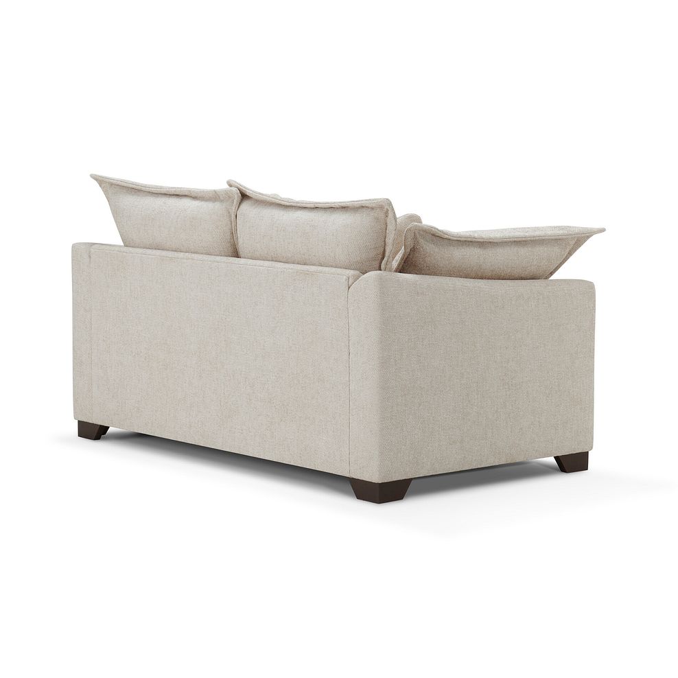 Dewsbury 2 Seater Sofa in Milo Cream Fabric with Natural Scatter Cushions 6