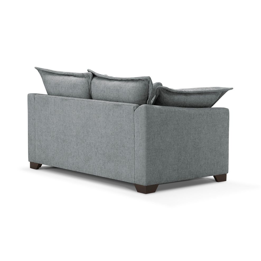 Dewsbury 2 Seater Sofa in Milo Pewter Fabric with Silver Scatter Cushions 4