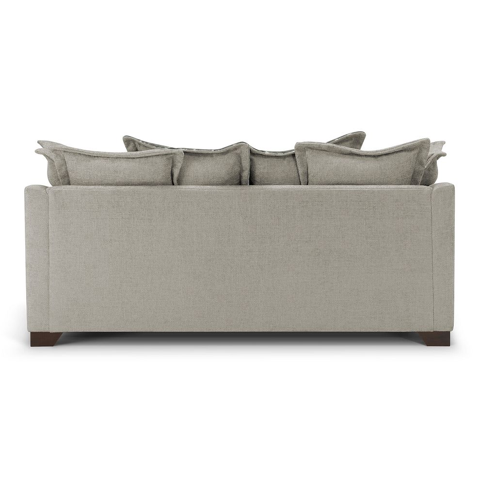 Dewsbury 3 Seater Pillow Back Sofa in Milo Mink Fabric with Mink Scatter Cushions 5