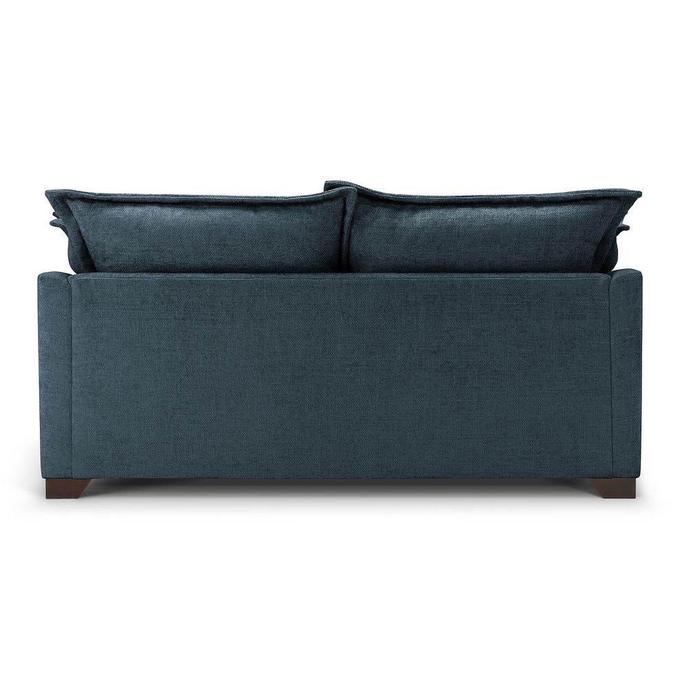 Dewsbury 3 Seater Sofa in Milo Navy Fabric with Silver Scatter Cushions 5