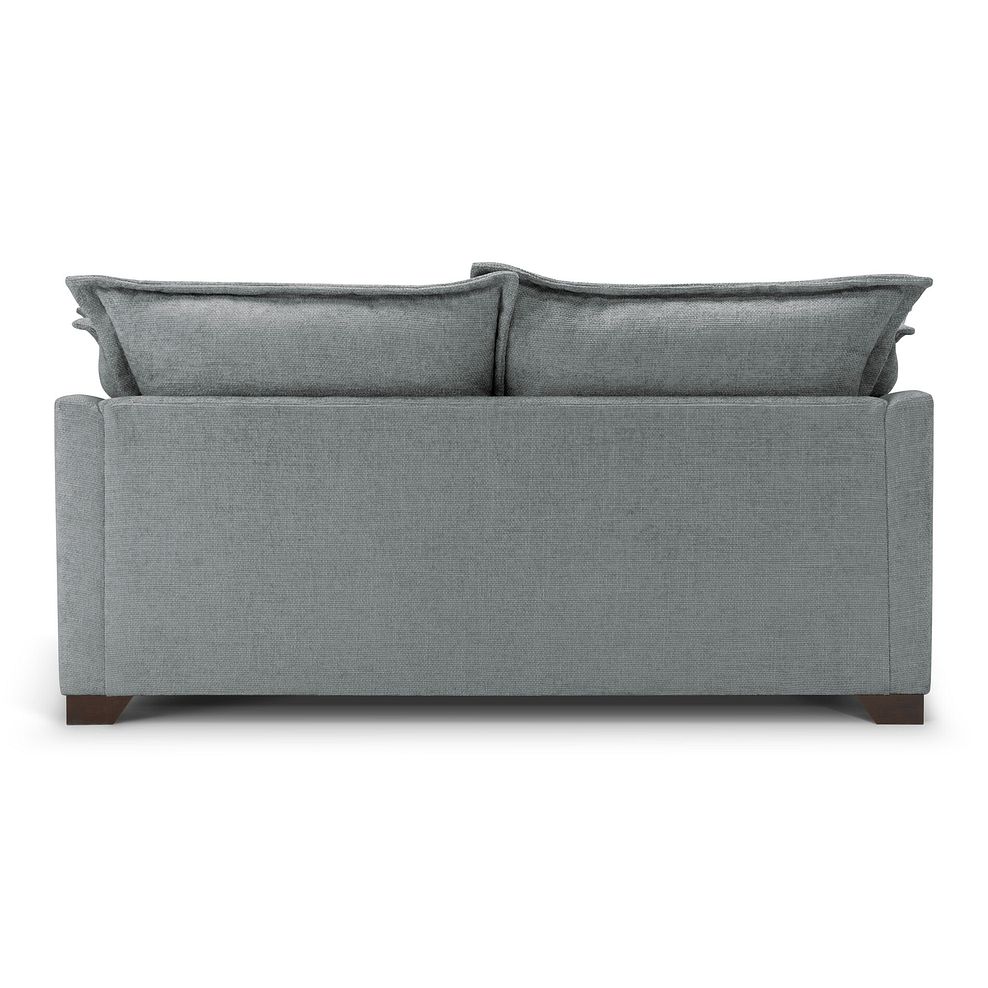 Dewsbury 3 Seater Sofa in Milo Pewter Fabric with Silver Scatter Cushions 5