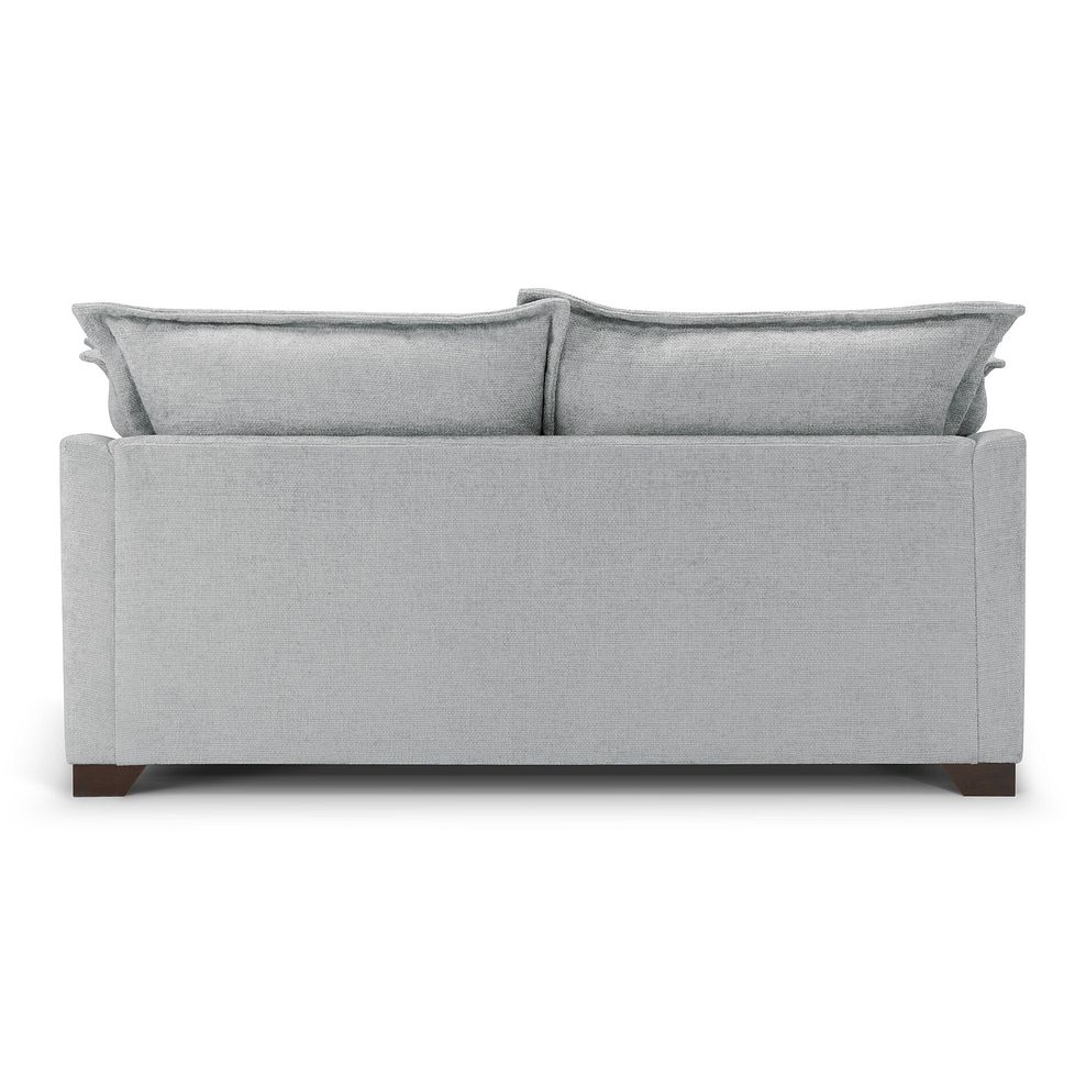 Dewsbury 3 Seater Sofa in Milo Silver Fabric with Silver Scatter Cushions 5