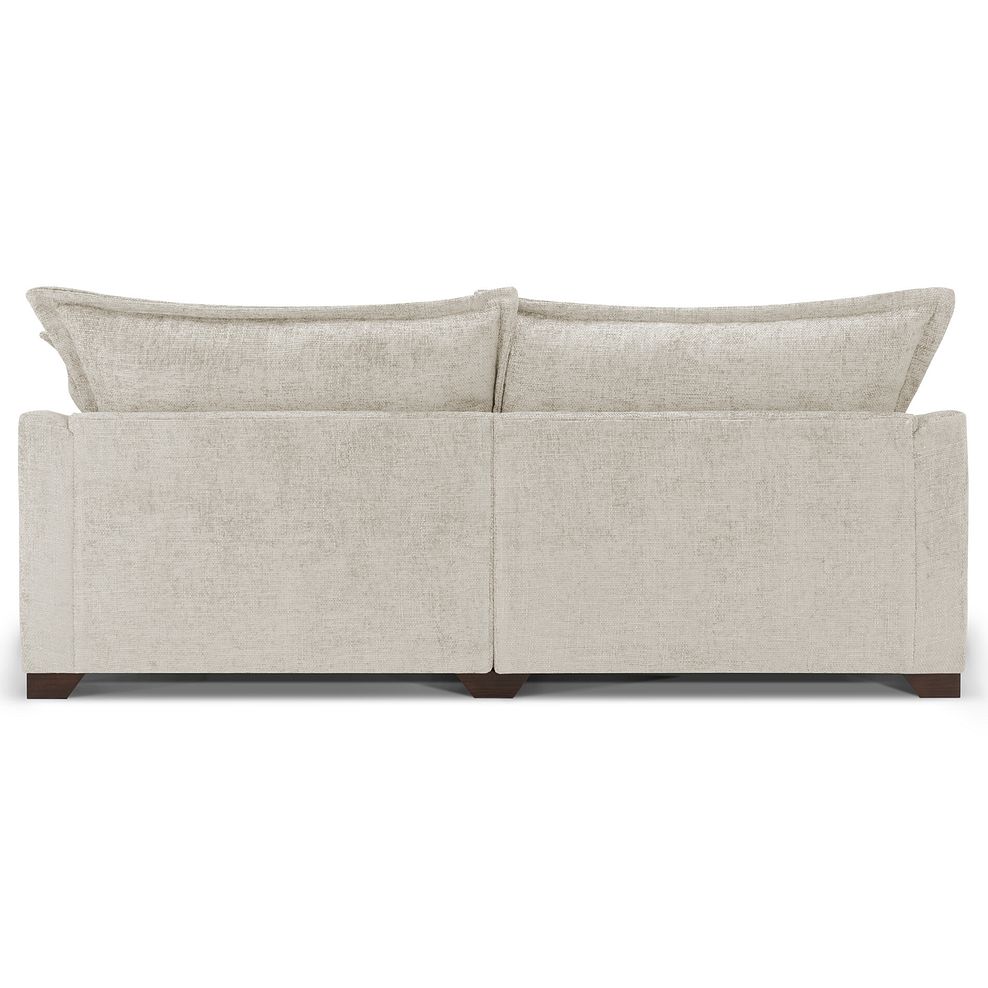 Dewsbury 4 Seater Sofa in Milo Cream Fabric with Natural Scatter Cushions 5