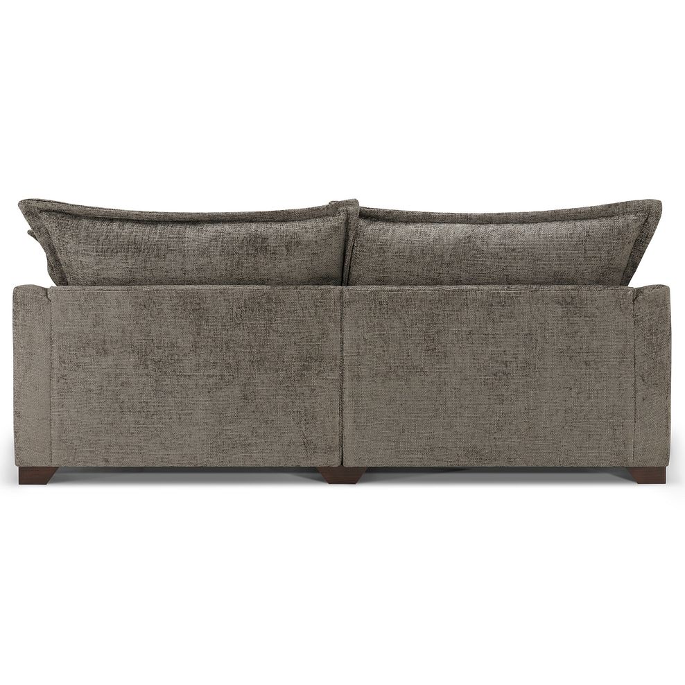 Dewsbury 4 Seater Sofa in Milo Mocha Fabric with Natural Scatter Cushions 7