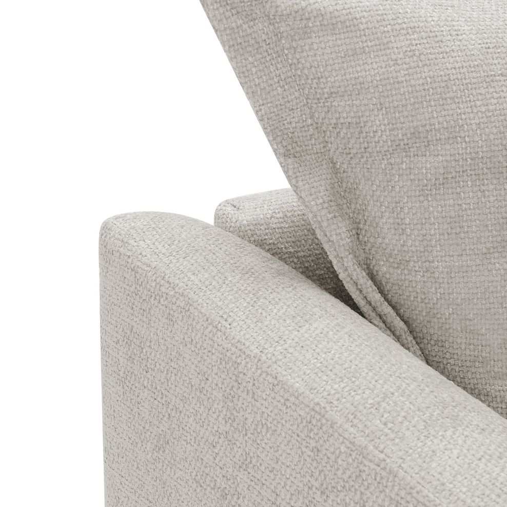 Dewsbury Armchair in Milo Ivory Fabric with Mink Scatter Cushion 8