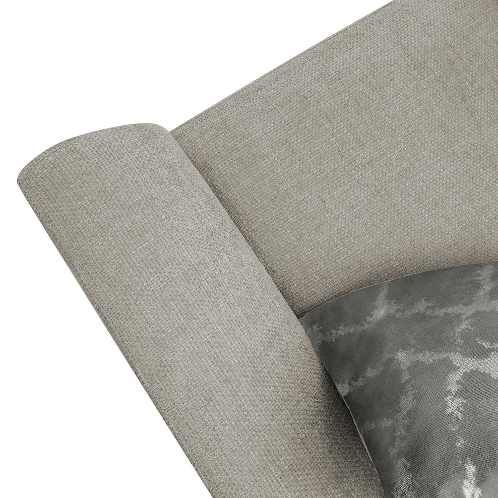 Dewsbury Armchair in Milo Mink Fabric with Mink Scatter Cushion 7