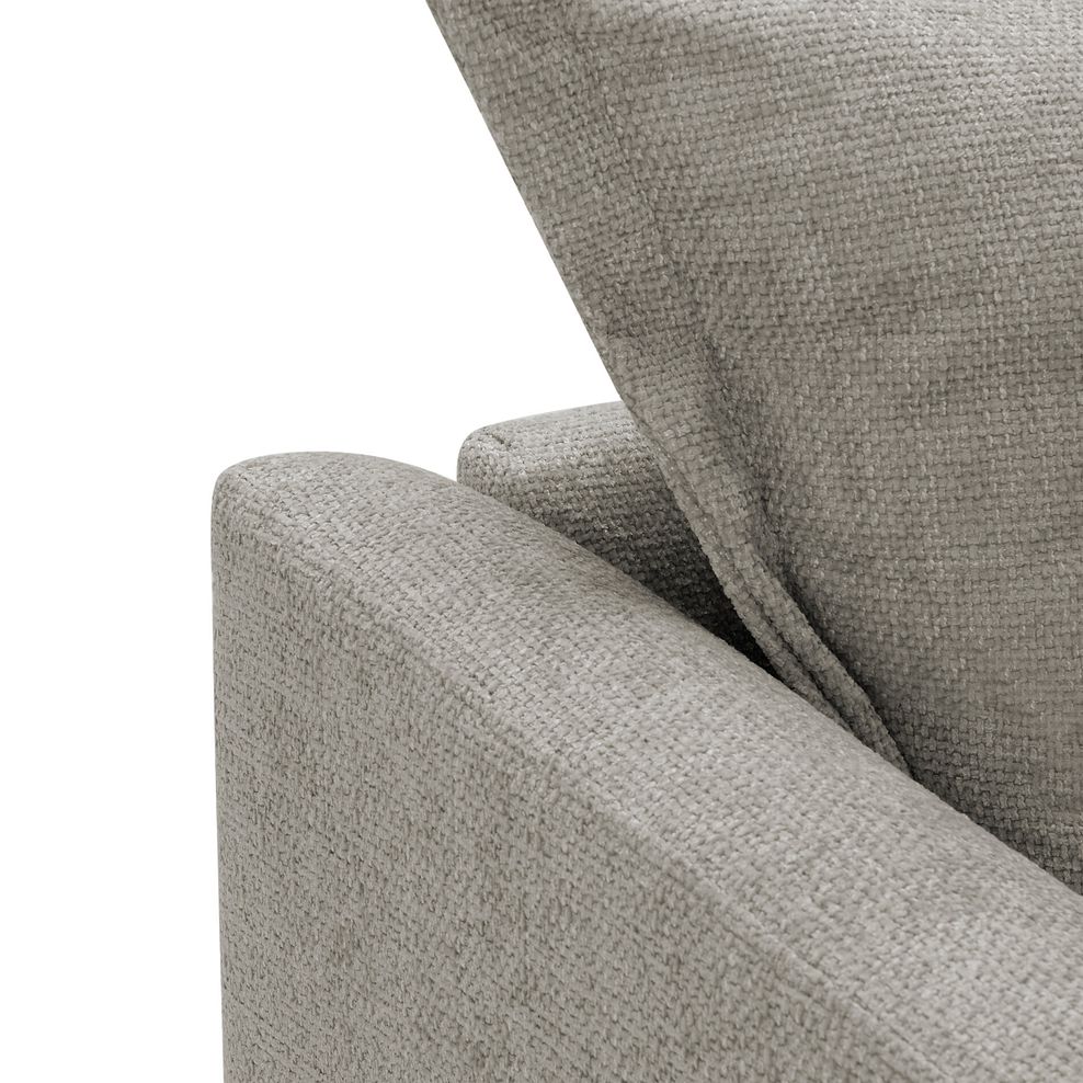 Dewsbury Armchair in Milo Mink Fabric with Mink Scatter Cushion 8