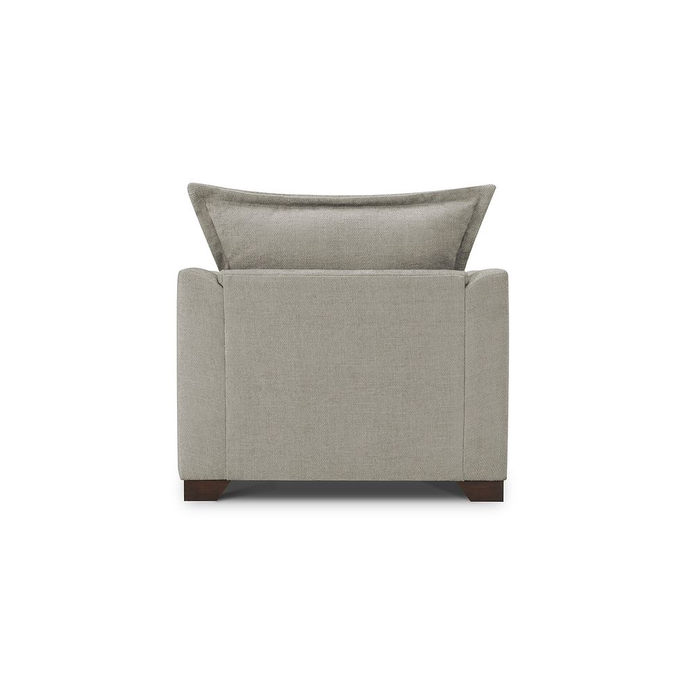 Dewsbury Armchair in Milo Mink Fabric with Mink Scatter Cushion 5