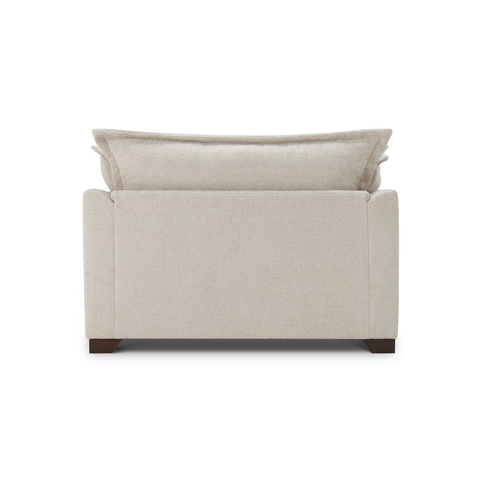 Dewsbury Loveseat in Milo Cream Fabric with Natural Scatter Cushions 6