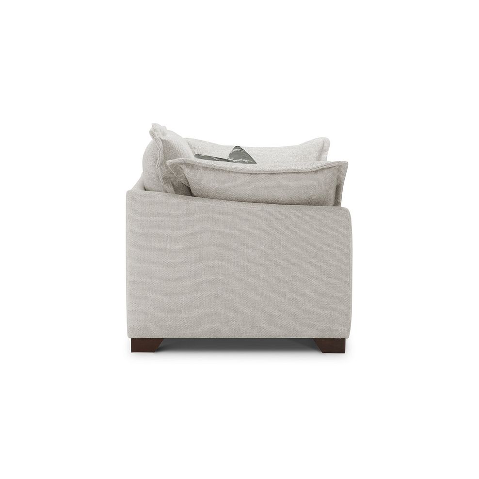 Dewsbury Loveseat in Milo Ivory Fabric with Mink Scatter Cushions 3