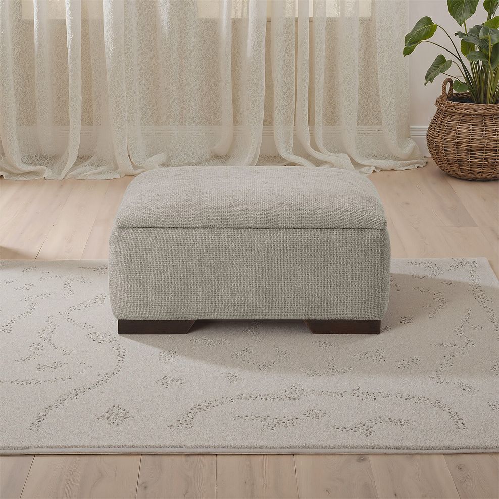 Dewsbury Storage Footstool in Milo Mink Fabric 1