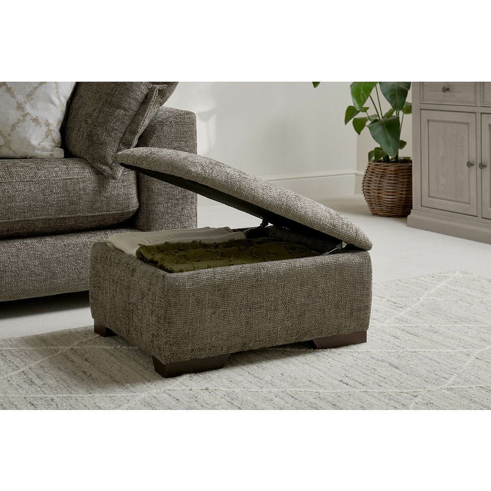 Dewsbury Storage Footstool in Milo Mocha Fabric 2