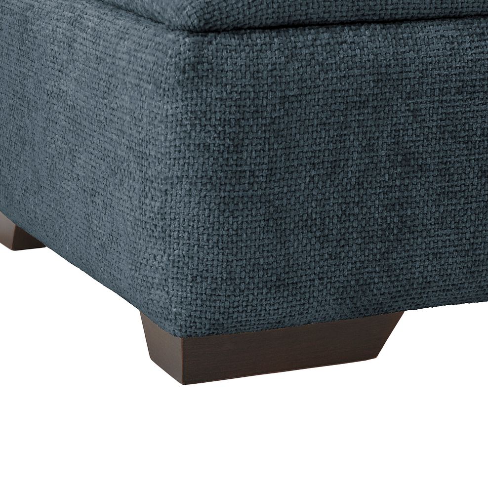 Dewsbury Storage Footstool in Milo Navy Fabric 7