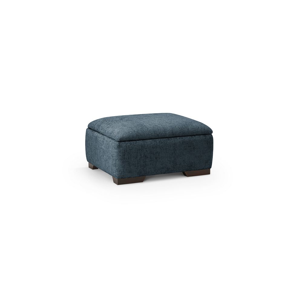 Dewsbury Storage Footstool in Milo Navy Fabric 1