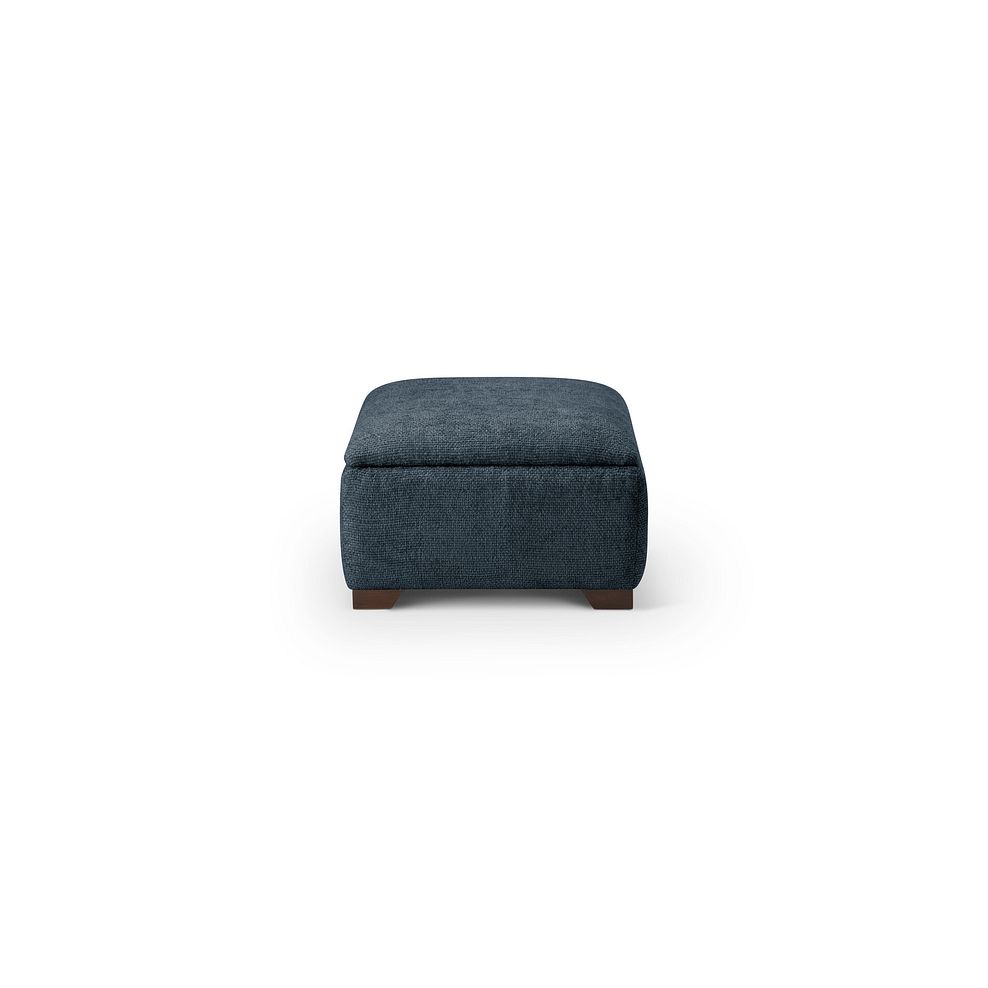 Dewsbury Storage Footstool in Milo Navy Fabric 4