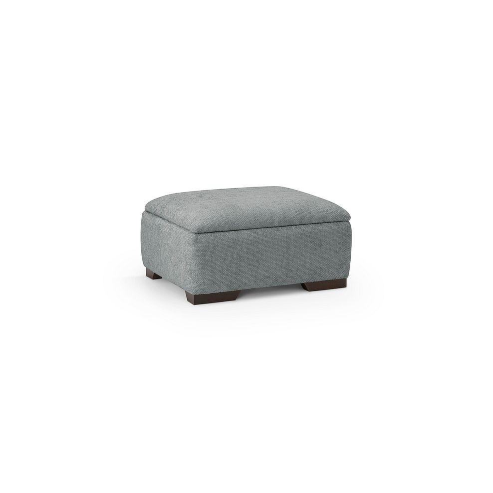 Dewsbury Storage Footstool in Milo Pewter Fabric 1