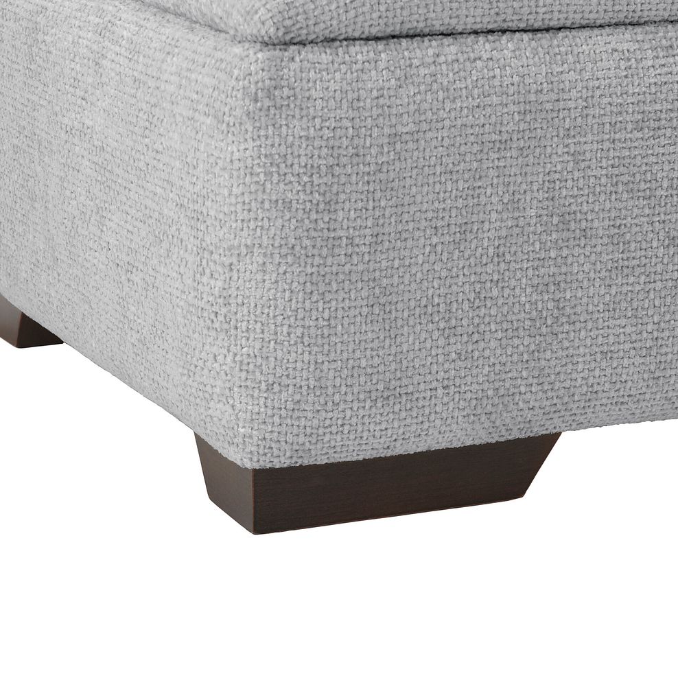 Dewsbury Storage Footstool in Milo Silver Fabric 7