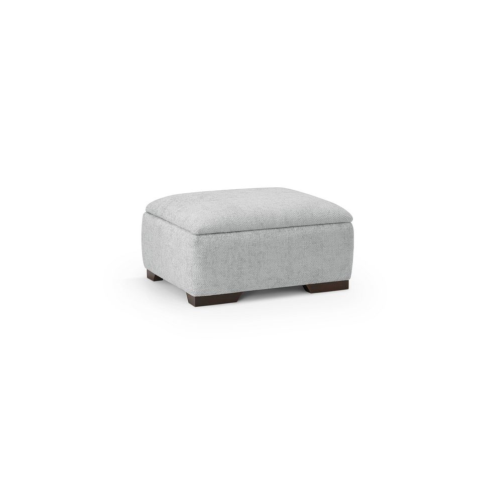 Dewsbury Storage Footstool in Milo Silver Fabric 1