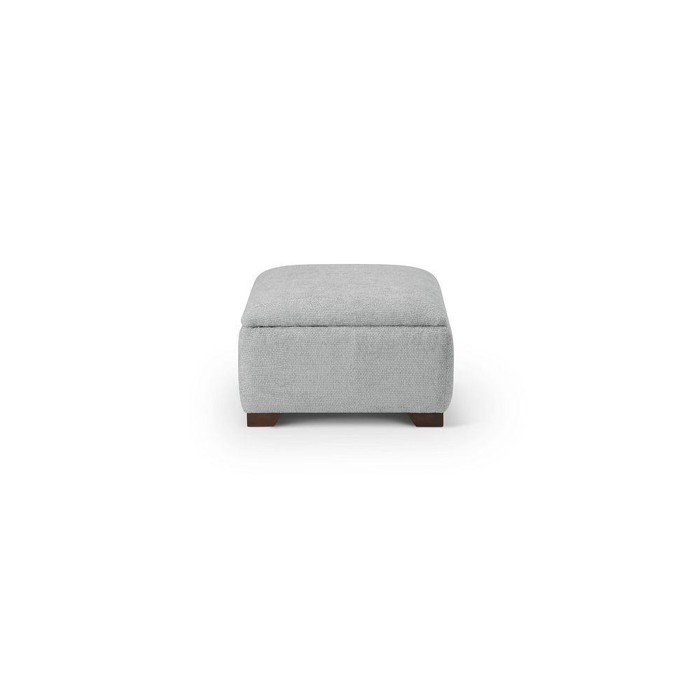 Dewsbury Storage Footstool in Milo Silver Fabric 4