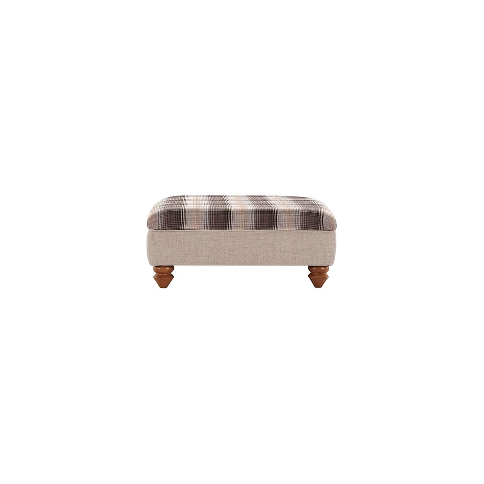 Dexter Accent Footstool in Beige fabric Thumbnail 3