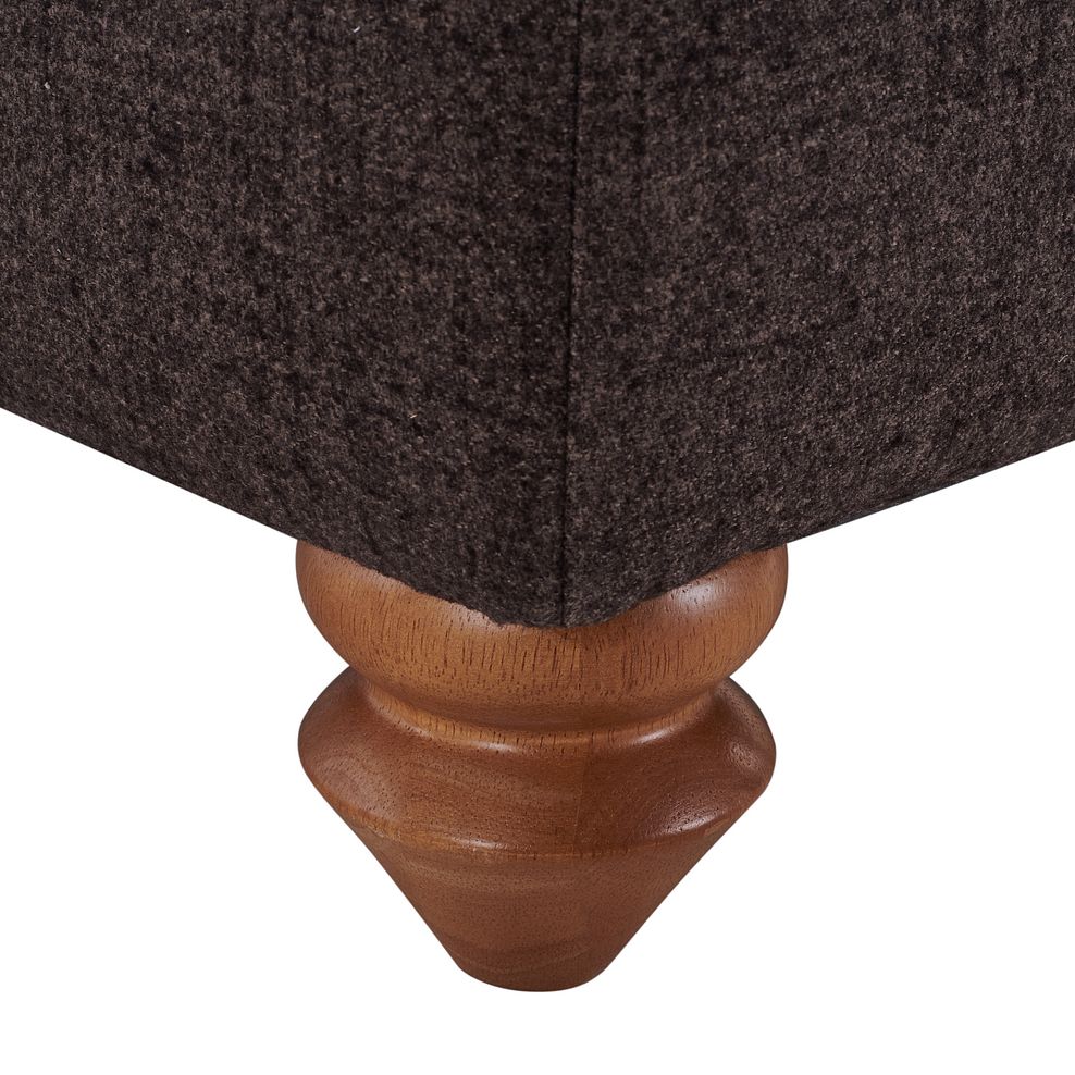 Dexter Accent Footstool in Brown fabric 5