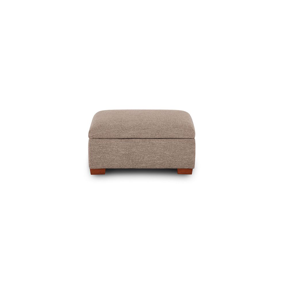 Eastbourne Storage Footstool in Dorset Beige Fabric Thumbnail 2