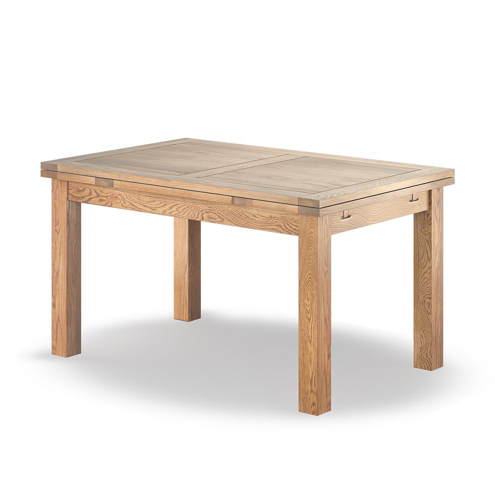 Dorset Natural Oak Extending Dining Table And 6 Wave Backs In Verona Charcoal  2