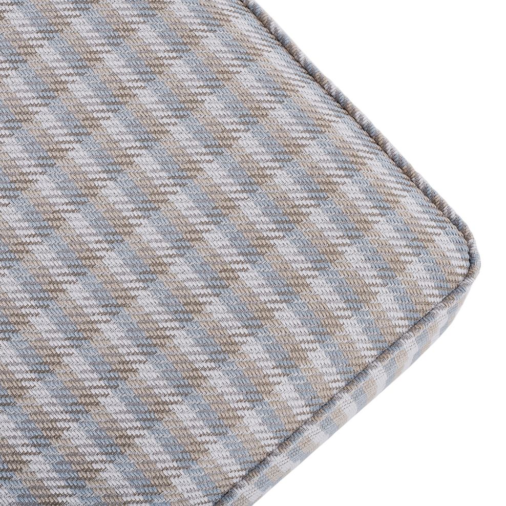Hampton Accent Storage Footstool in Duck Egg and Natural Gingham Fabric 7