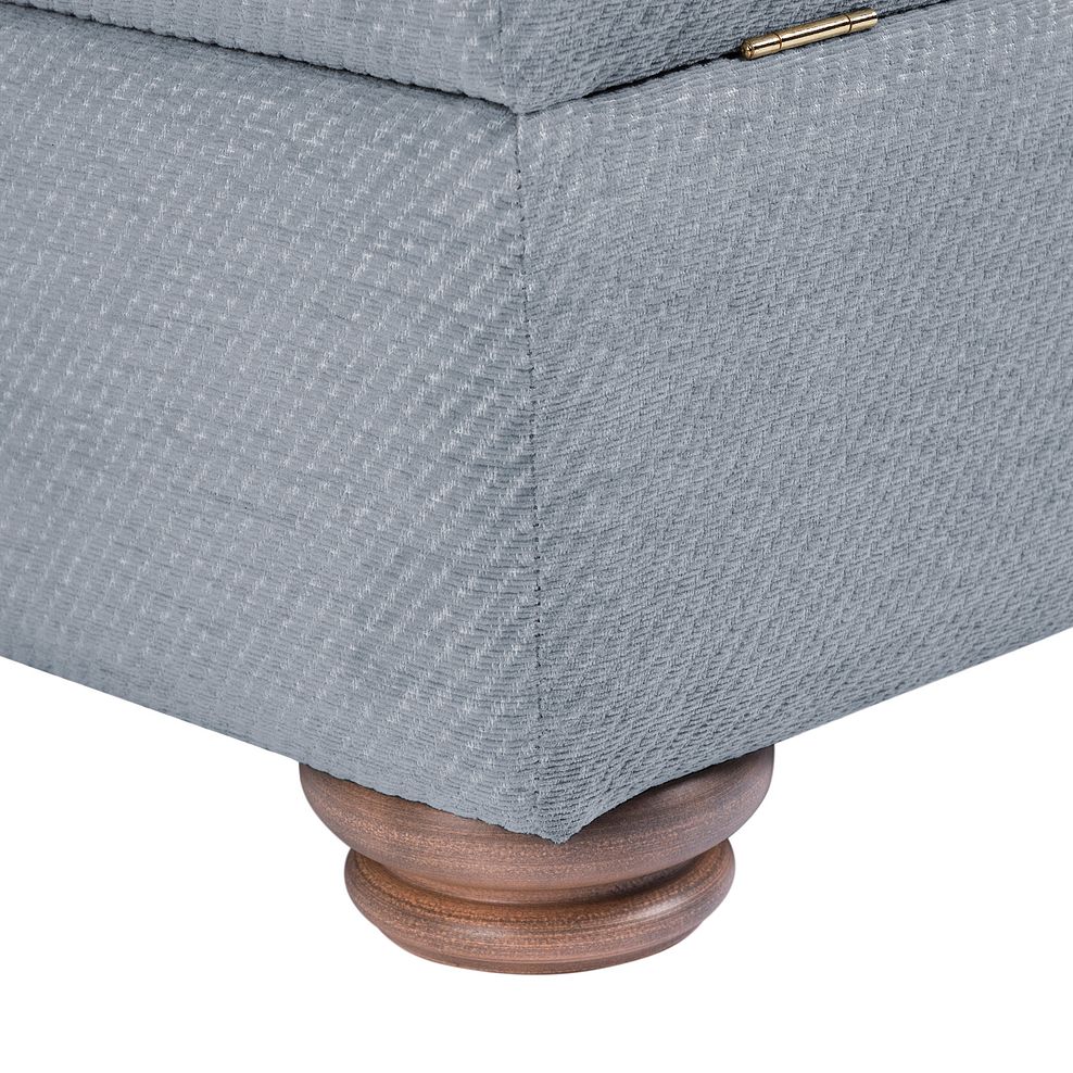 Hampton Storage Footstool in Duck Egg Fabric 6
