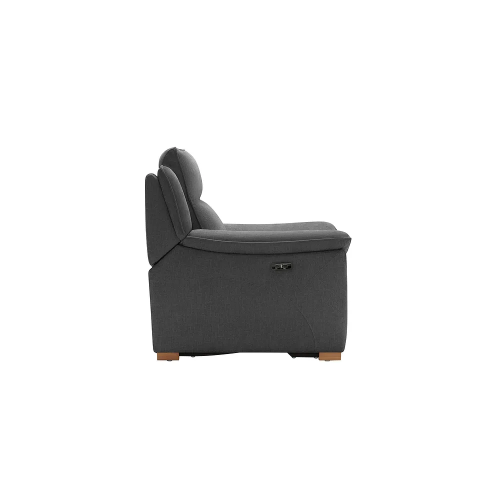 Dune Electric Recliner Armchair in Amigo Coal Fabric 7