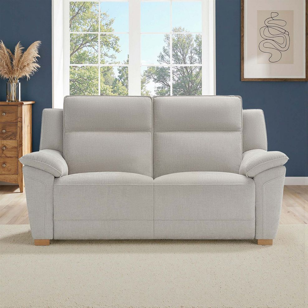 Dune 2 Seater Sofa in Amigo Dove Fabric 1
