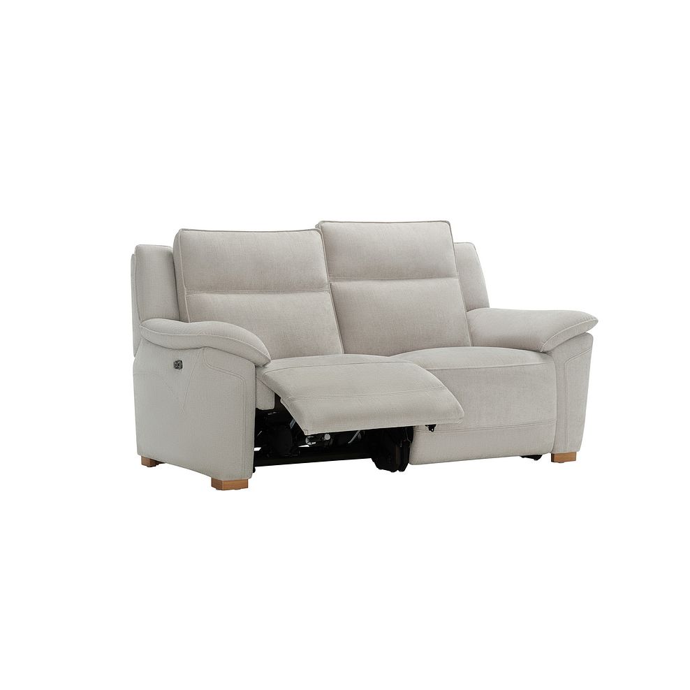 Dune 2 Seater Electric Recliner with Power Headrest Sofa in Amigo Dove Fabric Thumbnail 3