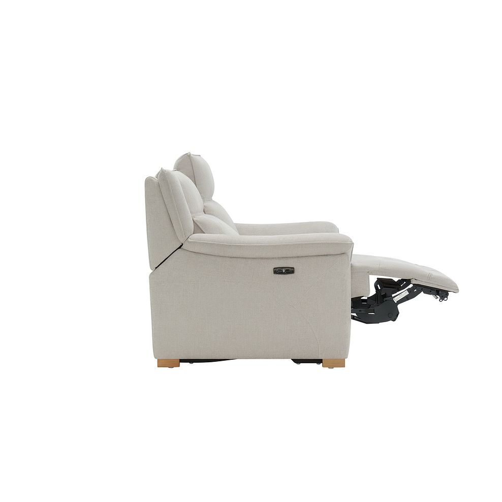 Dune 2 Seater Electric Recliner with Power Headrest Sofa in Amigo Dove Fabric 9