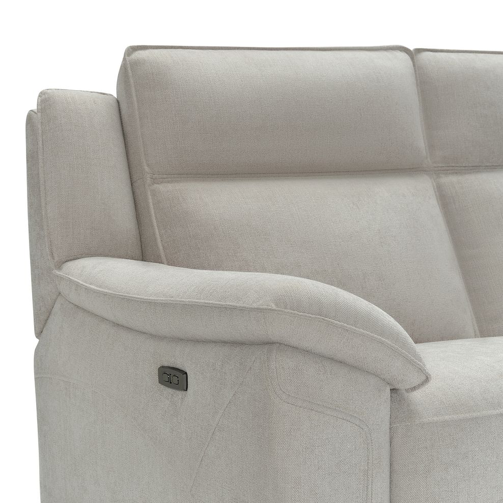 Dune 2 Seater Electric Recliner with Power Headrest Sofa in Amigo Dove Fabric 11