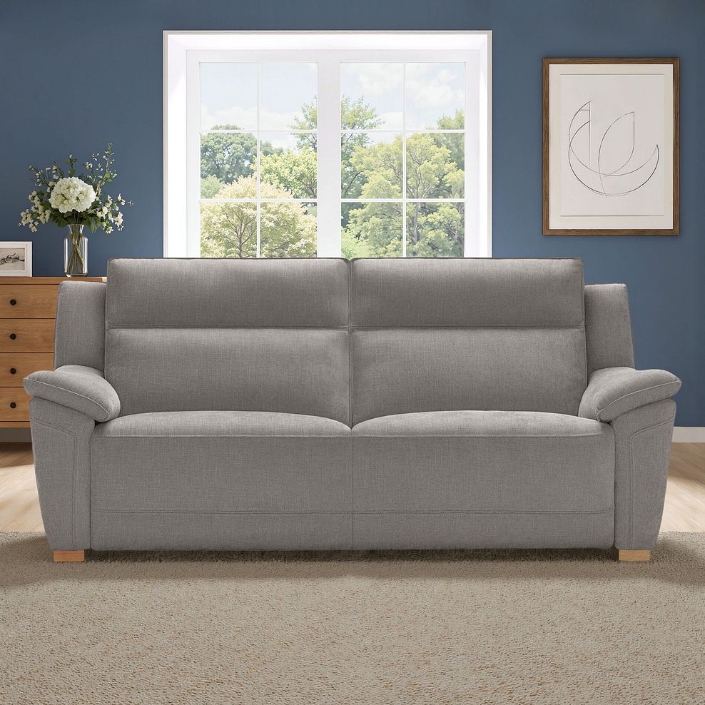 Dune 3 Seater Sofa in Amigo Granite Fabric 1