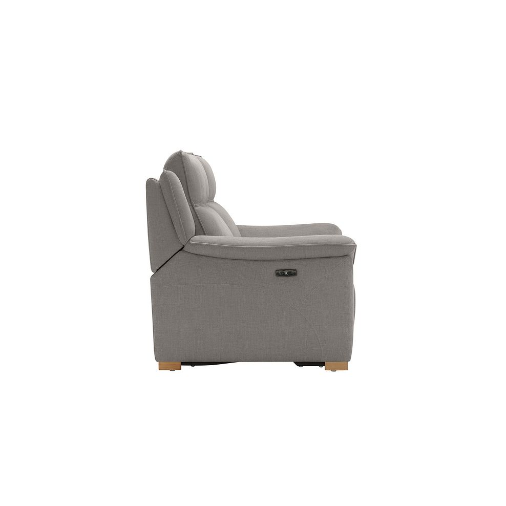 Dune 2 Seater Electric Recliner with Power Headrest Sofa in Amigo Granite Fabric 8