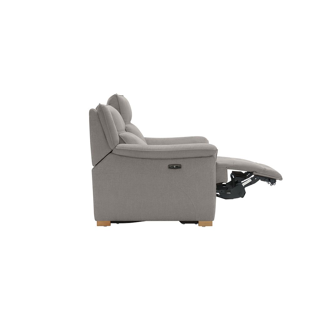 Dune 2 Seater Electric Recliner with Power Headrest Sofa in Amigo Granite Fabric 9