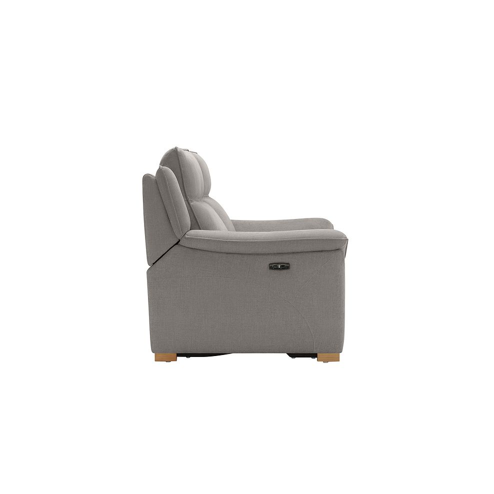Dune 3 Seater Electric Recliner with Power Headrest Sofa in Amigo Granite Fabric 8