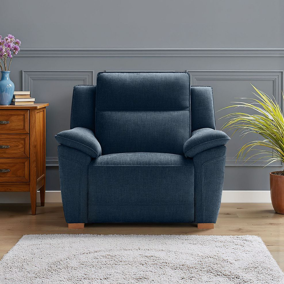 Dune Armchair in Amigo Navy Fabric 1