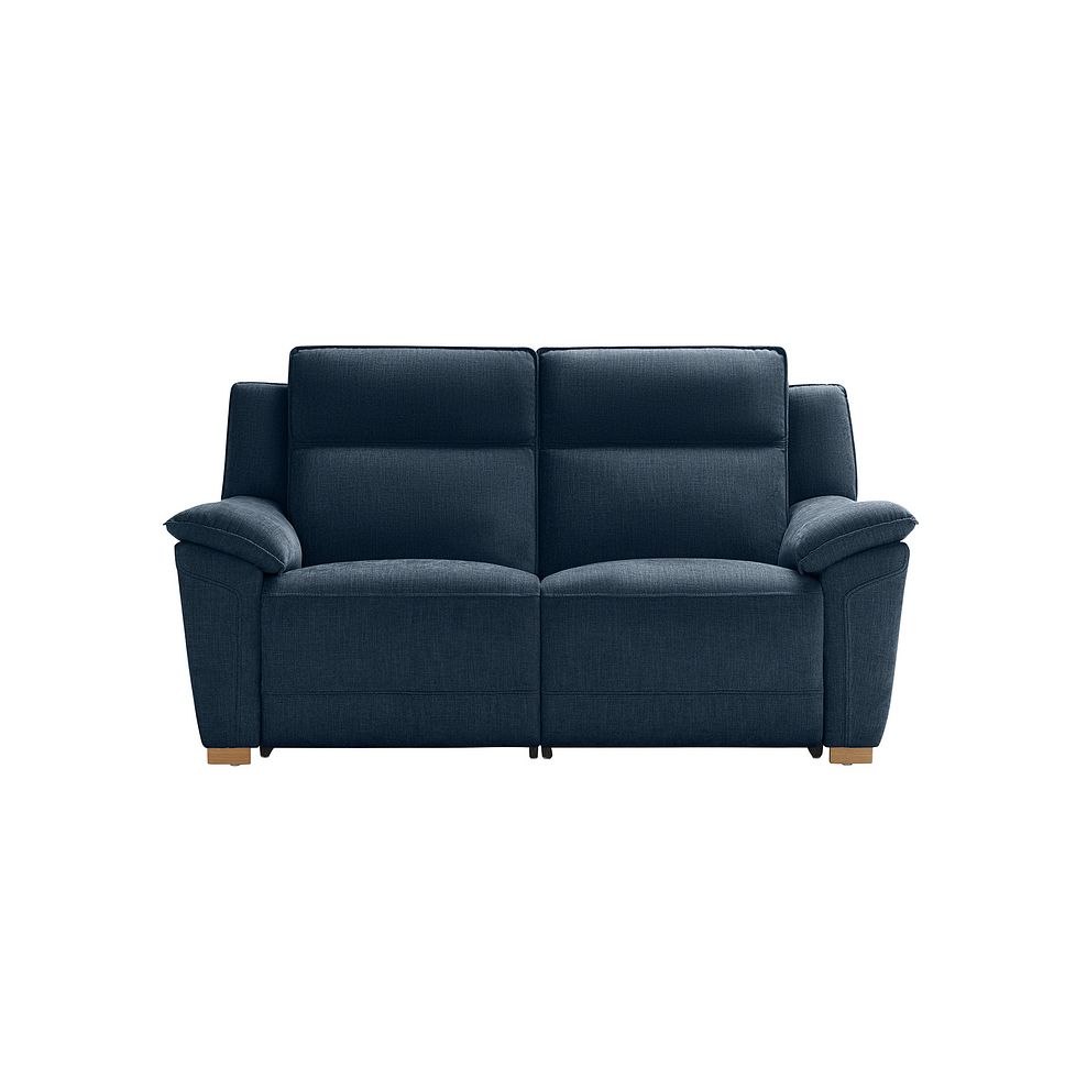 Dune 2 Seater Electric Recliner with Power Headrest Sofa in Amigo Navy Fabric Thumbnail 2