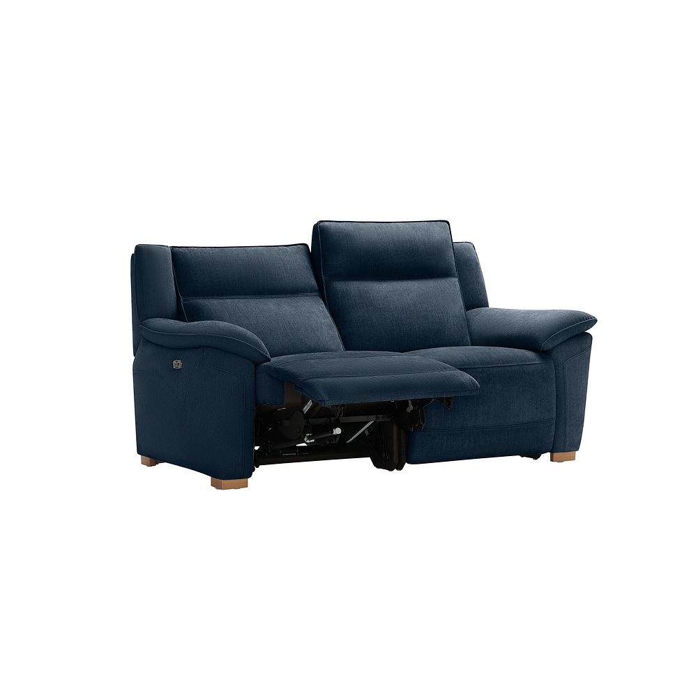Dune 2 Seater Electric Recliner with Power Headrest Sofa in Amigo Navy Fabric 4