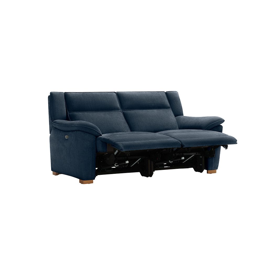 Dune 2 Seater Electric Recliner with Power Headrest Sofa in Amigo Navy Fabric 5