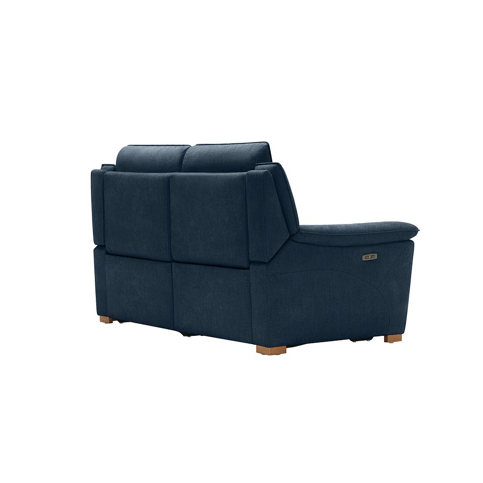Dune 2 Seater Electric Recliner with Power Headrest Sofa in Amigo Navy Fabric 7