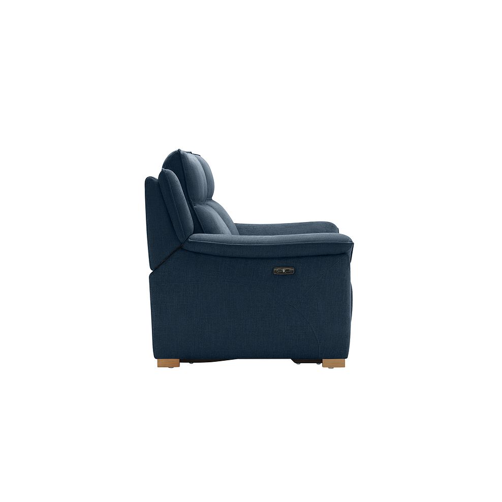 Dune 2 Seater Electric Recliner with Power Headrest Sofa in Amigo Navy Fabric 8